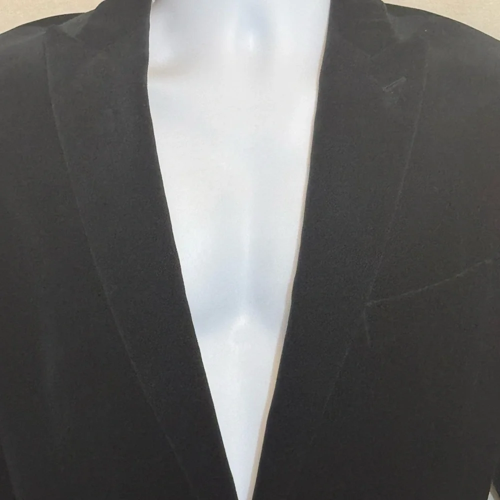 B-272 Men’s Banana Republic Black‎ Lined Blazer Suit Jacket Size 42R